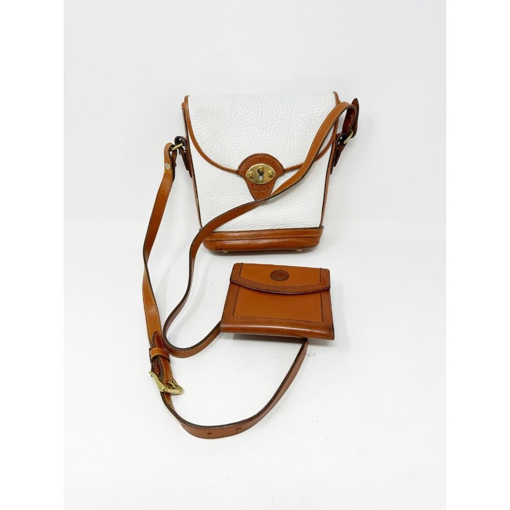 Dooney & Bourke Lot of 2 Spectator‎ Cavalry Crossbody Bag Flap Wallet Leather